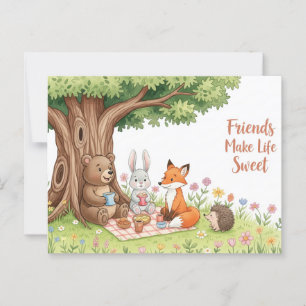 Postkarte zum Internationalen Freundschaftstag