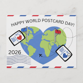 Postkarte zum Weltpostkartentag 2026