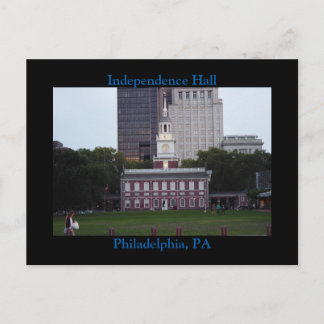 Postkarte zur Unabhängigkeit Hall Philadelphia