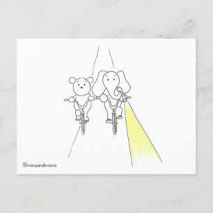 Postkarte zusammenlegen