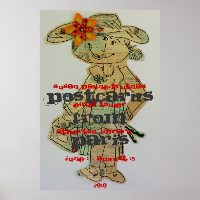 Postkarten aus Paris Poster (Vorne)