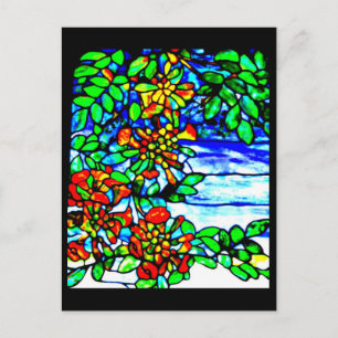 Postkarten-Buntglas-Louis Tiffany 2 Postkarte