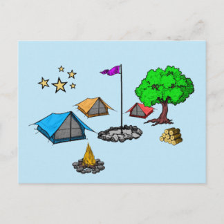 Postkarten Camping