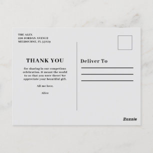 Postkarten-Dankeschön und Gratulation Postkarte