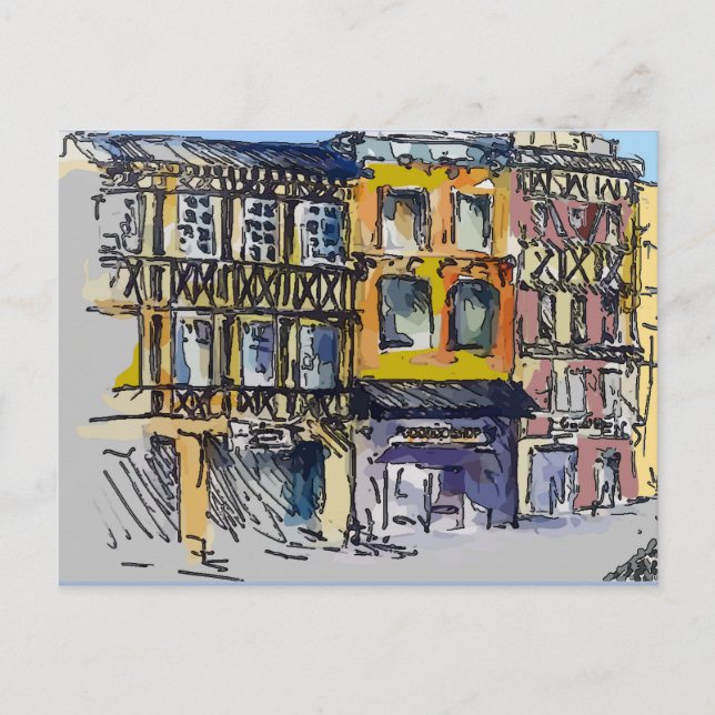 Postkarten für das französische Quartal (Vorderseite)