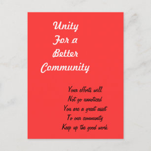 Postkarten für Gemeinschaftsheld