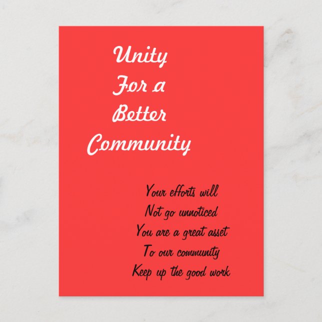 Postkarten für Gemeinschaftsheld (Vorderseite)