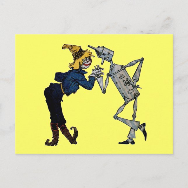Postkarten für Scarecrow und Zinn Man (Vorderseite)