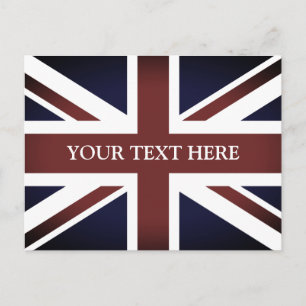 Postkarten für Vintage britische Flagge