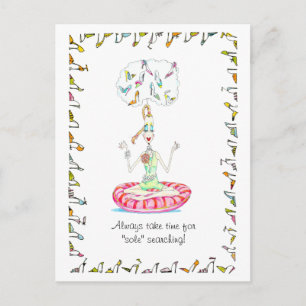 Postkarten für Yoga Shoes