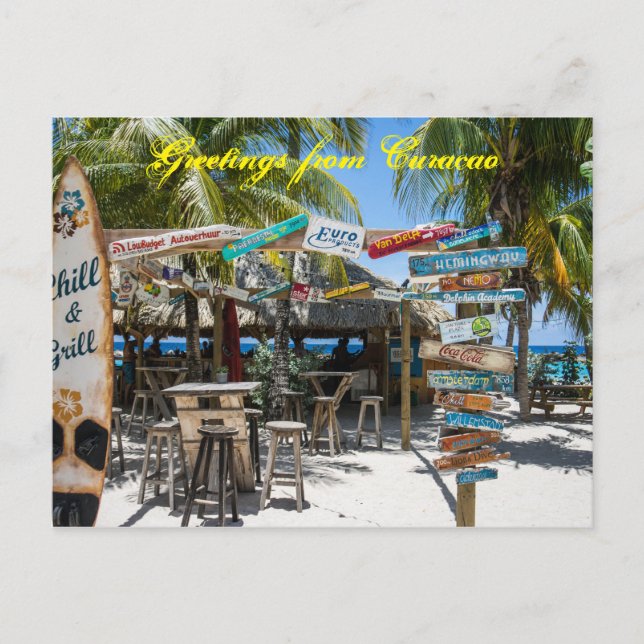 Postkarten-Grüße aus Curacao Postkarte (Vorderseite)