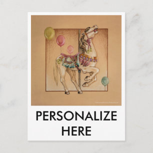 Postkarten - Happy Horse Carousel