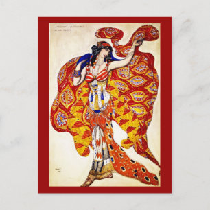 Postkarten-Kunst der Mode-Bakst 31 Postkarte