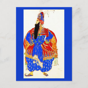 Postkarten-Kunst der Mode-Bakst 35 Postkarte