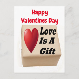 Postkarten-Liebe ist ein Geschenk Postkarte