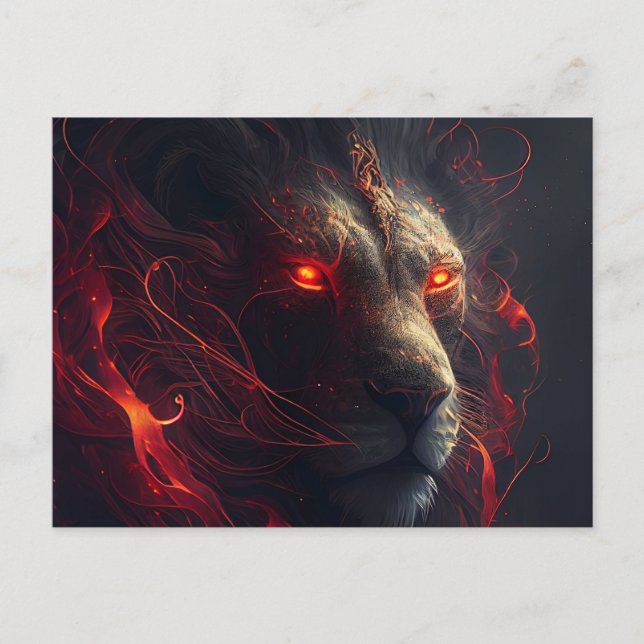 Postkarten Rote Löwe (Vorderseite)