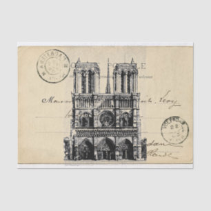 Postkarten-Seidenpapier Notre Dames Paris Seidenpapier