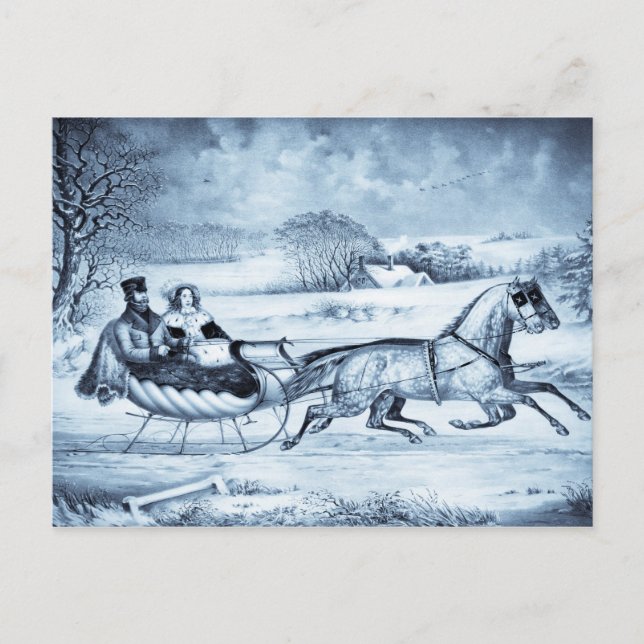 Postkarten "Sleigh Ride" (Vorderseite)