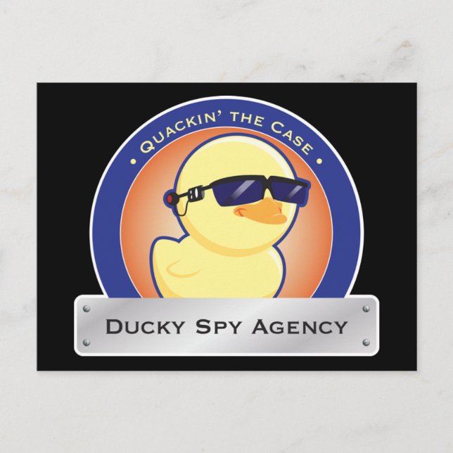 Postkarten von Ducky Spy Agency (Vorderseite)
