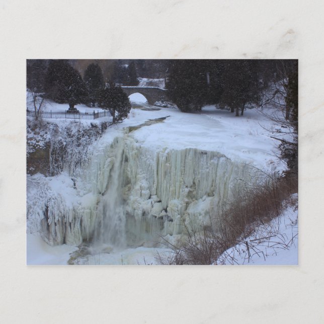 Postkarten, Webster Falls, Hamilton, Ontario, Kana Postkarte (Vorderseite)