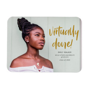 Postkartenanzeige für Abschlüsse Magnet