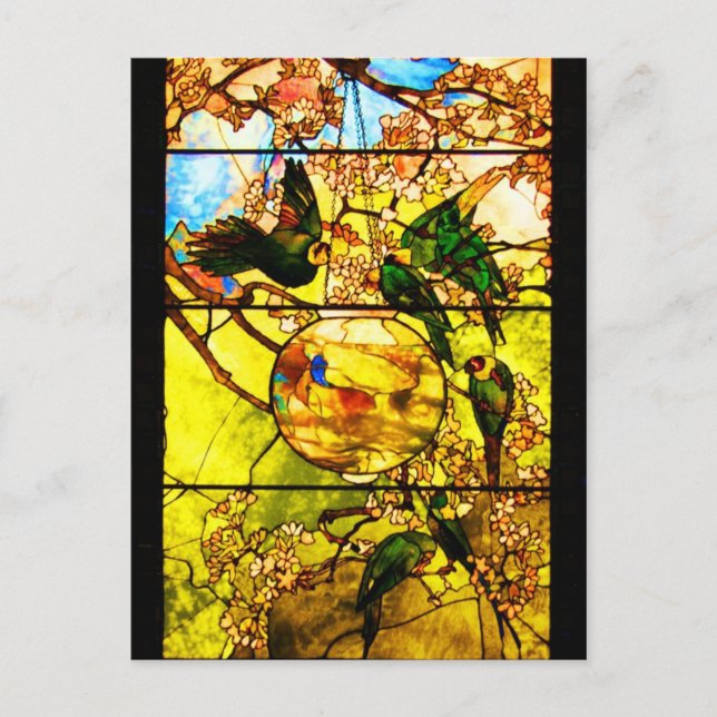 Postkartenfestes Glas - Tiffany 1 Postkarte (Vorderseite)