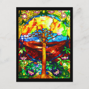 Postkartenfestes Glas - Tiffany 5 Postkarte