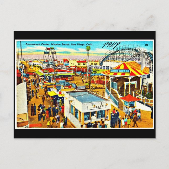 Postkartenkarneval/Vergnügung-7 Postkarte (Vorderseite)