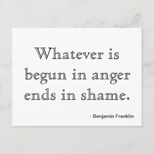 Postkartenmotivation - Wut Postkarte