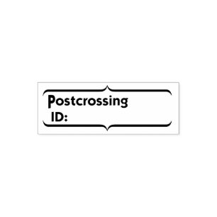 Postkartennummer Feld für Postkarten Permastempel