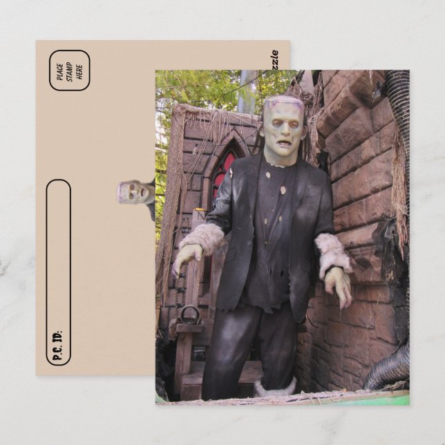 Postkreuzung - Frankensteins Postkarte (Vorne/Hinten)