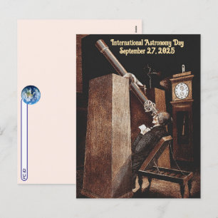 Postkreuzung - Internationaler Astronomietag Feiertagspostkarte
