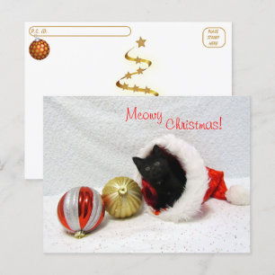 Postkreuzung - Joons Weihnachten - Katze / Kitten Postkarte