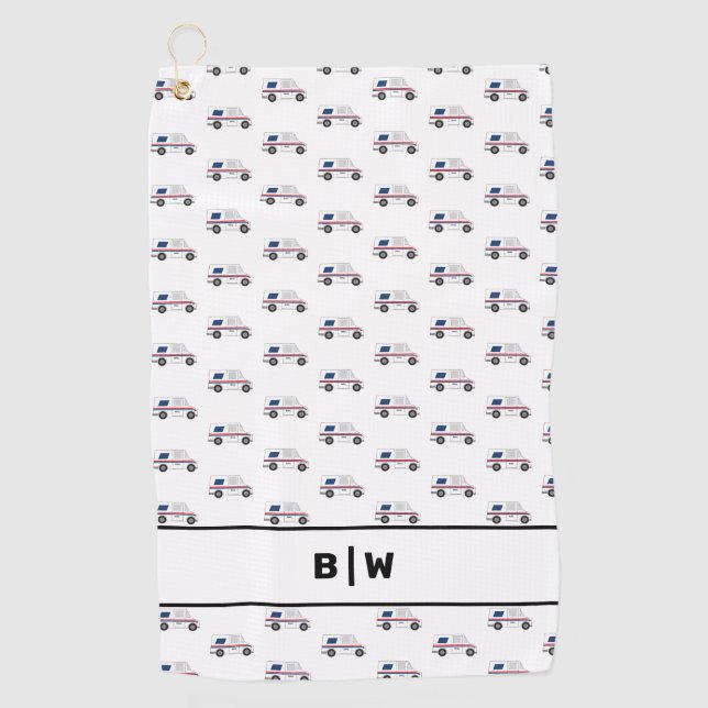 Postkutscher Golfhandtuch (Vorderseite)