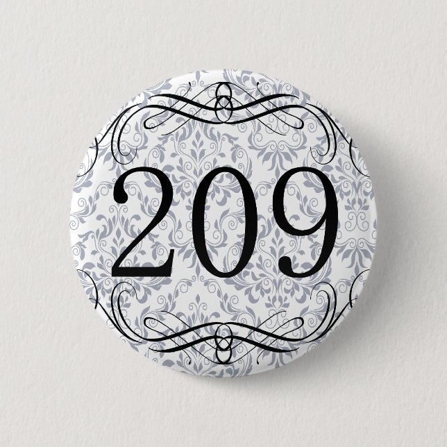 Postleitzahl 209 button (Vorderseite)