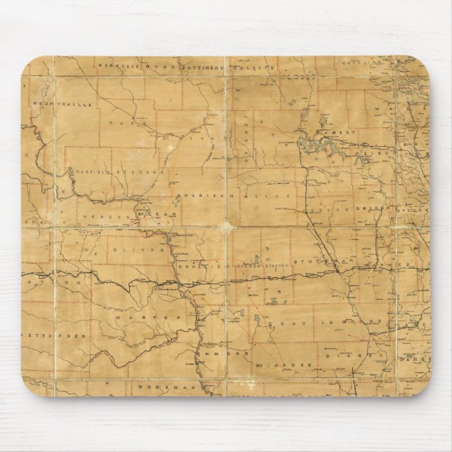 Postleitzahl des Gebiets Dakota Mousepad (Vorne)