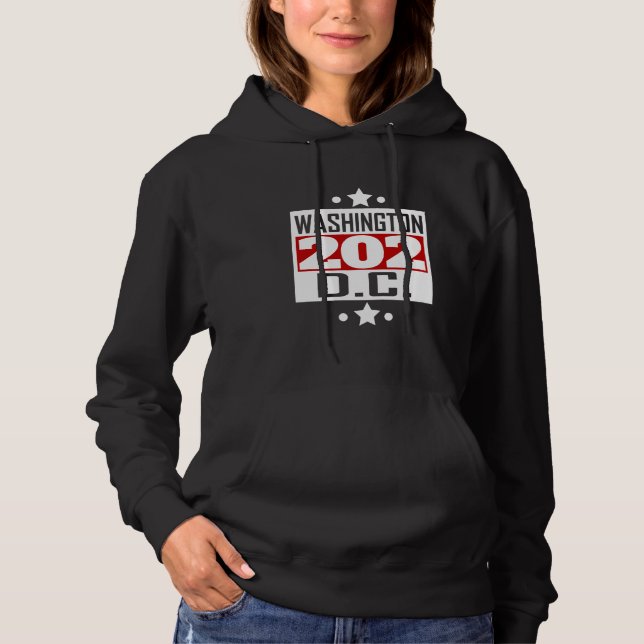 Postleitzahl des Washington DC-202 Hoodie (Vorderseite)