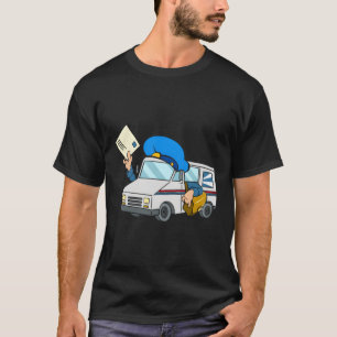Postleitzahl LKW-Darstellung Postbeförderer T-Shirt