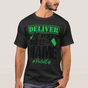 Postleitzahl Postpostalischer Postdienstmitarbeite T-Shirt