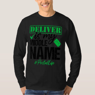 Postleitzahl Postpostalischer Postdienstmitarbeite T-Shirt