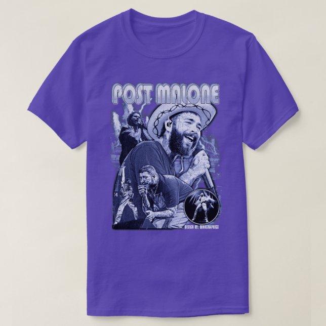 Postmalone Vintag Bootleg Grafik TShirt (Design vorne)