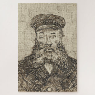 Postman Joseph Roulin (Sepia Sketch) (von van Gogh