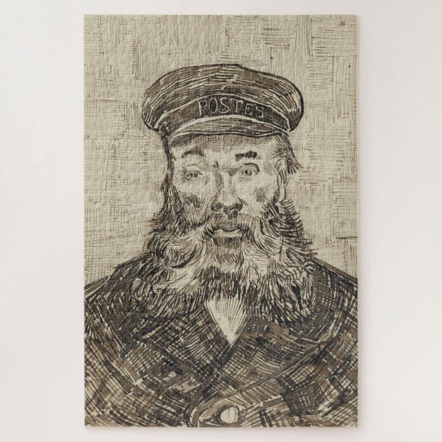 Postman Joseph Roulin (Sepia Sketch) (von van Gogh (Vertikal)