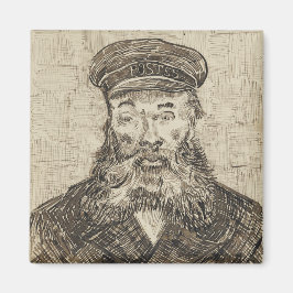Postman Joseph Roulin (Sepia Sketch) (von van Gogh Magnet