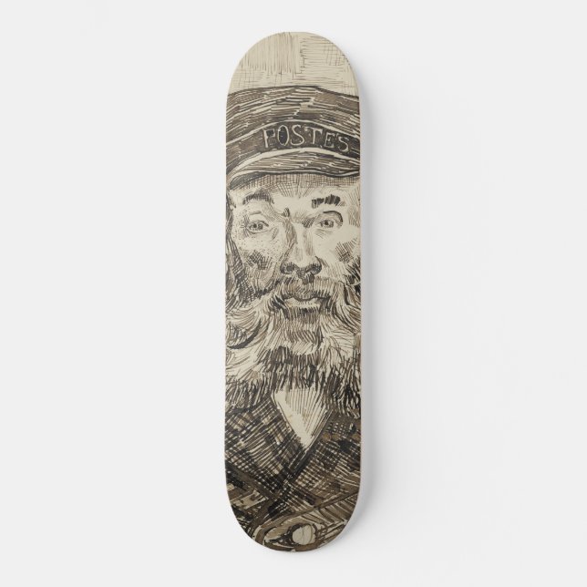 Postman Joseph Roulin (Sepia Sketch) (von van Gogh Skateboard (Vorderseite)