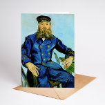 Postman Joseph Roulin | Vincent van Gogh Karte<br><div class="desc">Die Porträtserie von Vincent van Gogh über Joseph Roulin, den Postman in Arles, ist eine herzliche Hommage an seinen nahen Freund und Vertrauten. Die zwischen 1888 und 1889 angestrichenen Arbeiten zeigen Van Gogh's postimpressionistischen Stil mit kühnen Farben, dynamischen Pinselstrichen und expressivem Charakter. Jedes Portrait spiegelt Van Gogh’s Bewunderung für Roulin...</div>