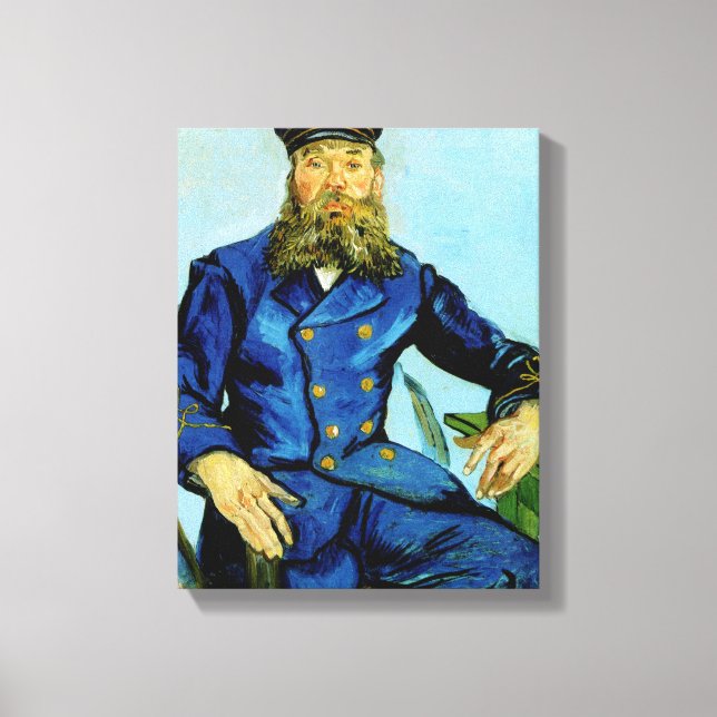 Postman Joseph Roulin | Vincent van Gogh Leinwanddruck (Vorderseite)