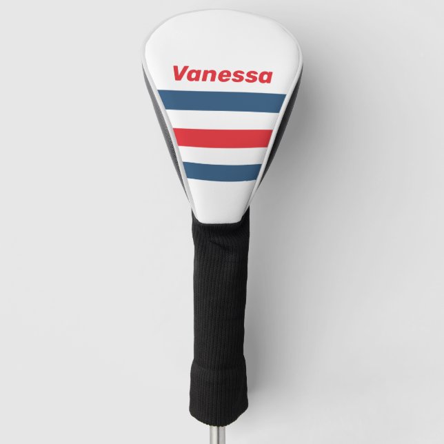 Postman Nostalgic Across Striping with Name Golf Headcover (Vorderseite)