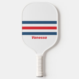 Postman Nostalgic Across Striping with Name Pickleball Schläger