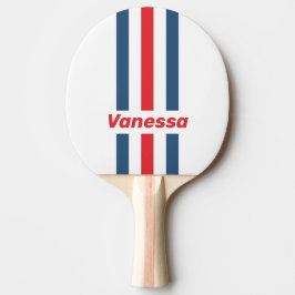 Postman Nostalgic Pin Stripes with Name Tischtennis Schläger